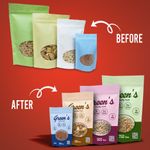 digital printed stand up pouch with oval window