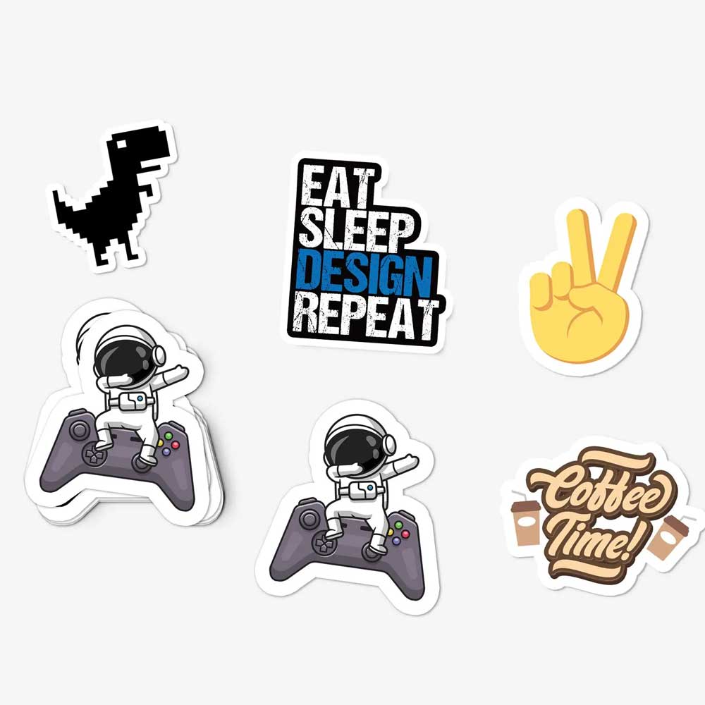 Explore Custom Custom Shape Stickers Templates & Personalize Instantly