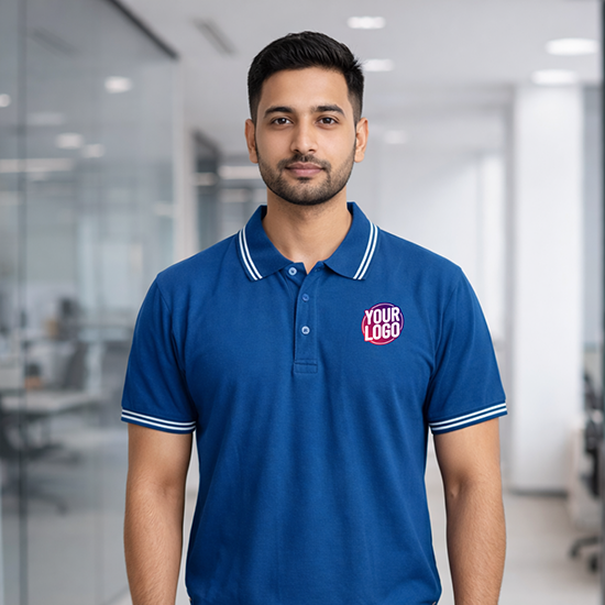 Cotton Premium Polo Striped T-shirts (200 GSM)