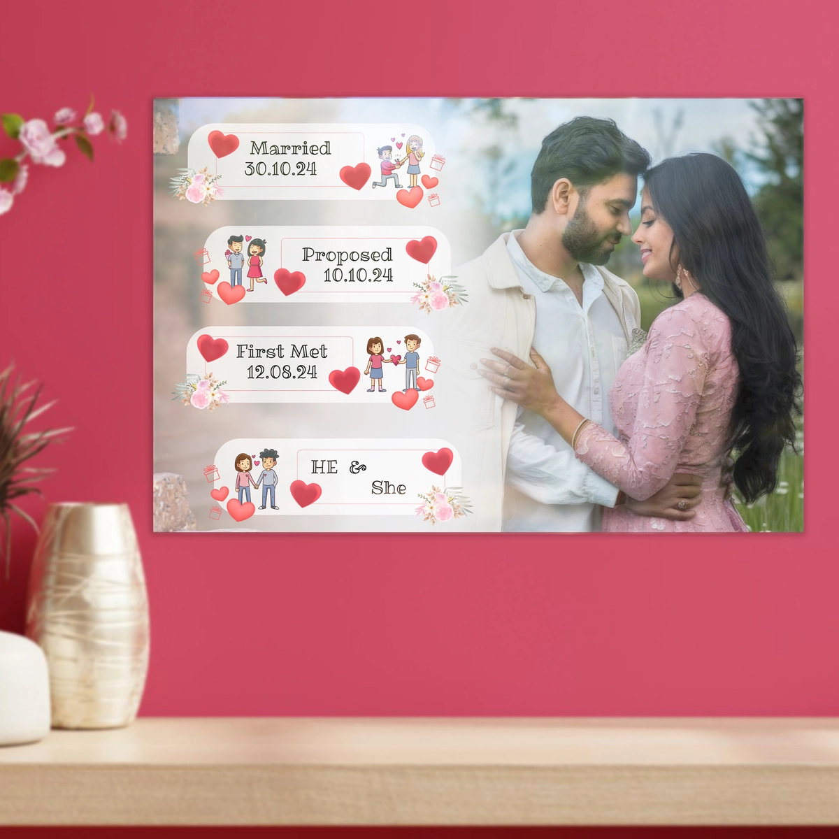Exclusive Love Memories Acrylic Frames tailored for your needs.
