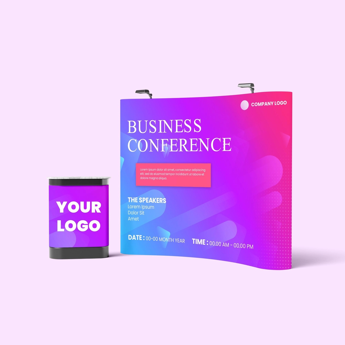 Curved Pop Up Backdrop 2