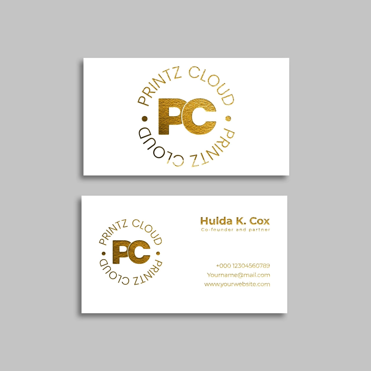 Raised Foil Visiting Card 5