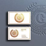 Raised Foil Visiting Card 1