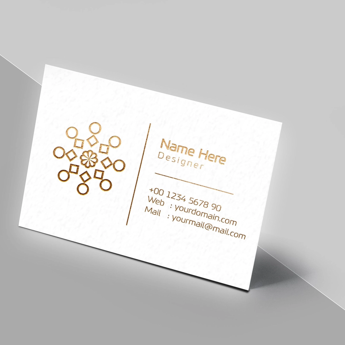 Raised Foil Visiting Card 3
