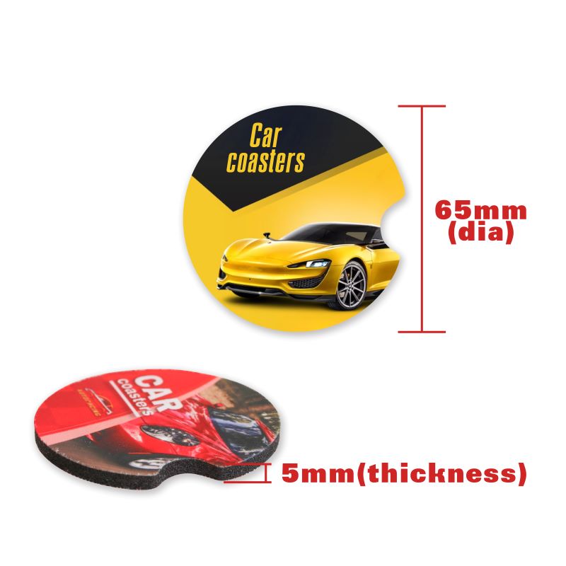 Full Colour Neoprene Car Coasters