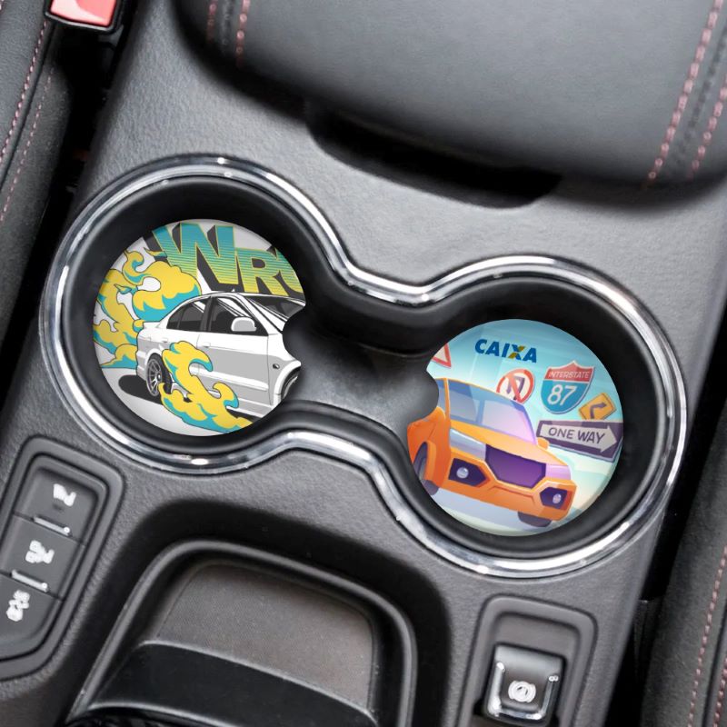 Full Colour Neoprene Car Coasters