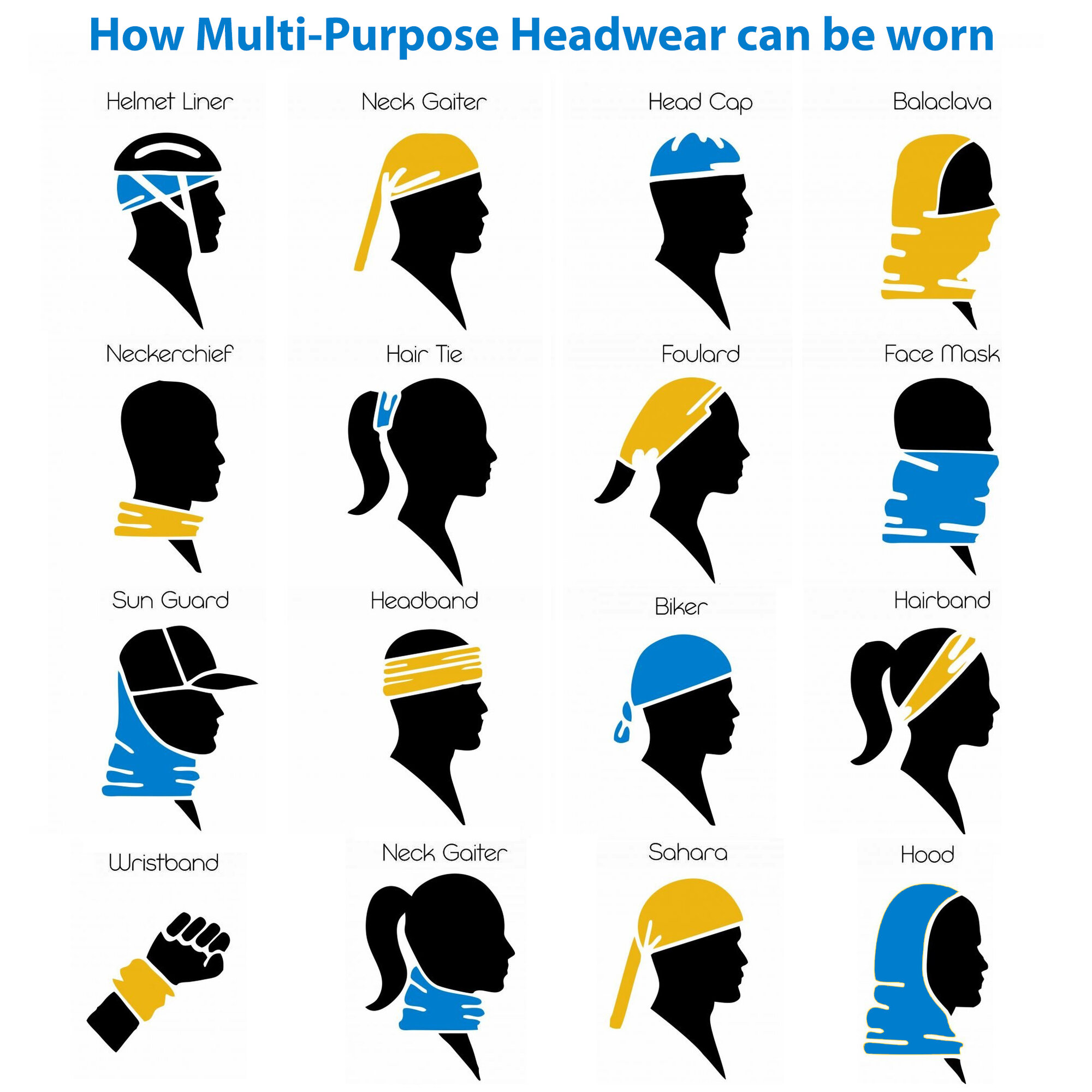 Premium Multi-Purpose Headwear UPF50+