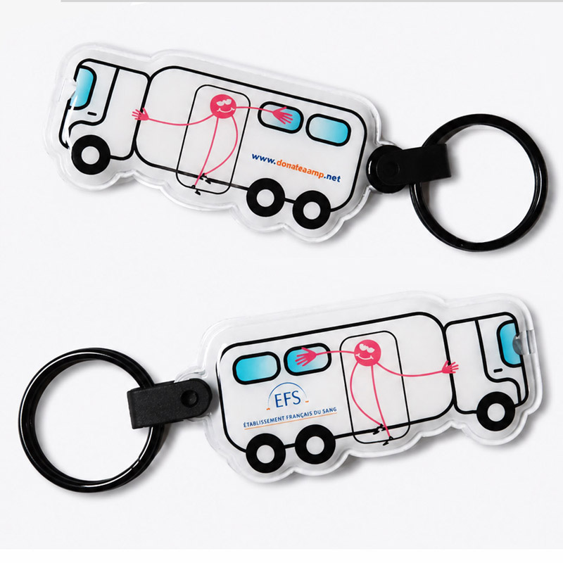 PVC Keyring with LED light