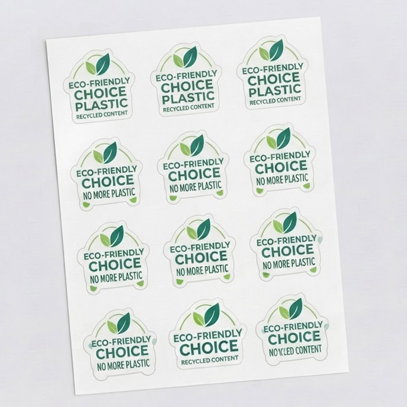 Paper Stickers Printed On Sheets - Custom Shape