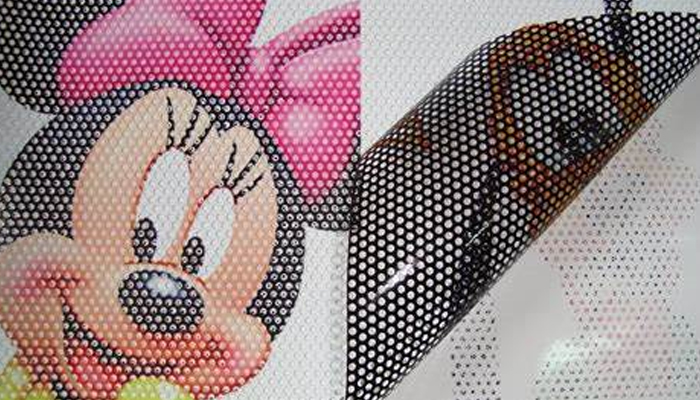 High-quality perforated vinyl sticker banner for outdoor promotions