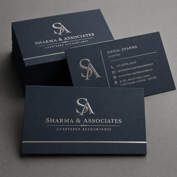 Raised Foil Business Card
