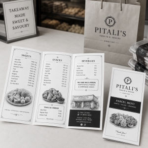 Parcel Menu (B/W)