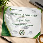 Certificate front