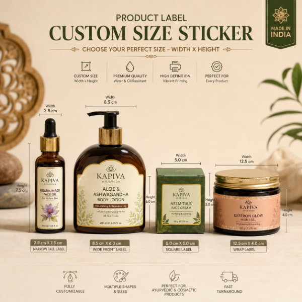 Product Label Custom Size 5