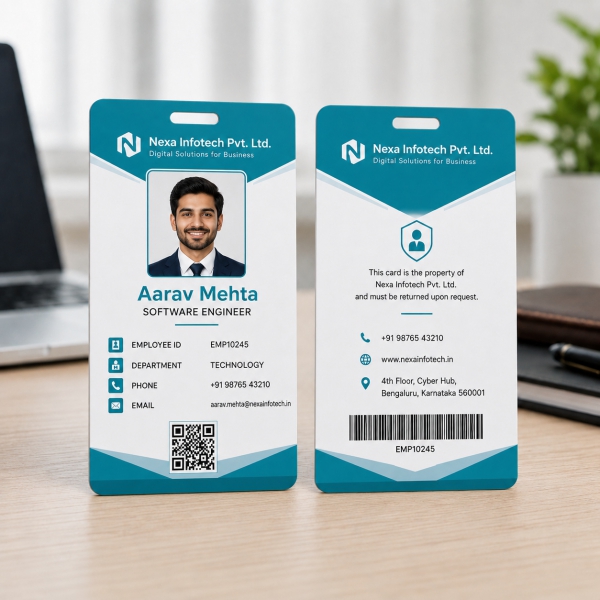 2 Side Employee Id Card