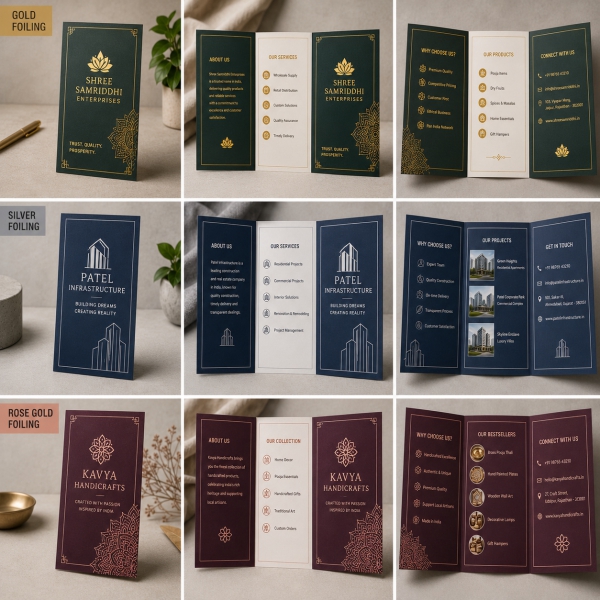 Foiling Tri Fold Brochure