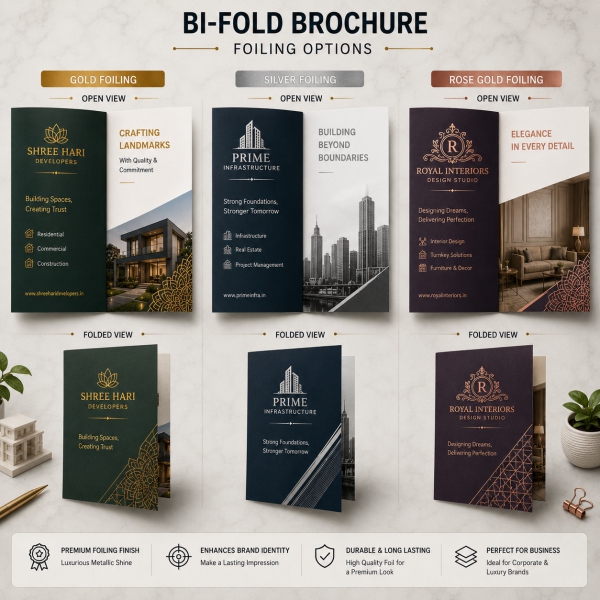 Foil Bi Fold Brochure