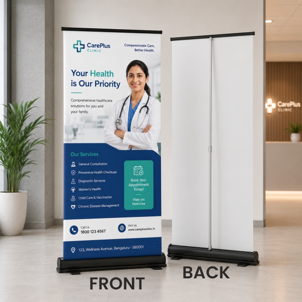 Premium Rollup Standee Front Back Print