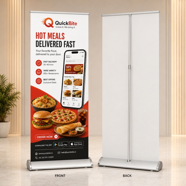 Front Back Luxury Standee