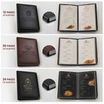 Leather Book Menu Card 6