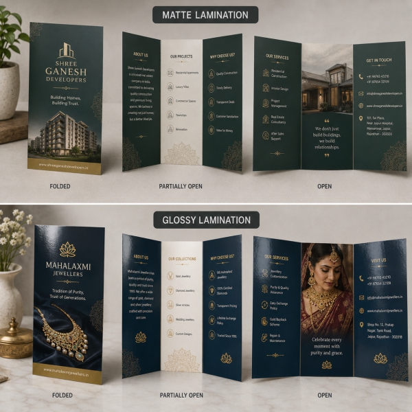 Lamination Tri Fold Brochure