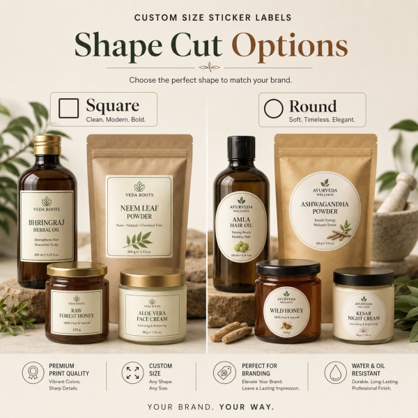 Product Label Custom Size 4