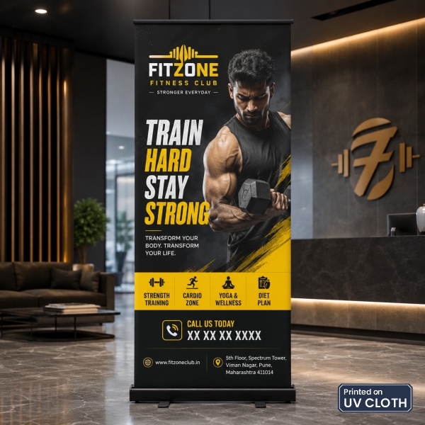 Gym Premium Rollup Standee