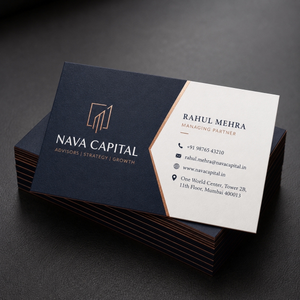 Premium One side Visiting Card