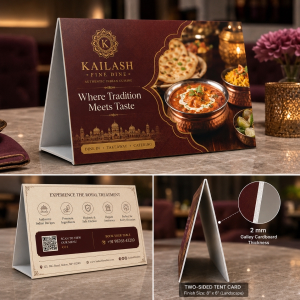 2mm Thickness Tent Card