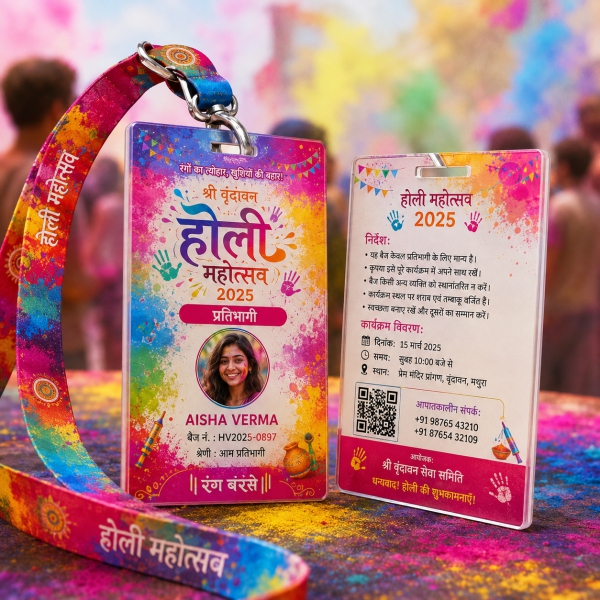 Premium Acrylic Festival ID Card 3