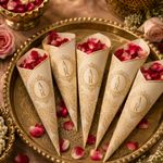 Wedding Petal Cones 1
