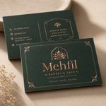 Raised Foil Visiting Card