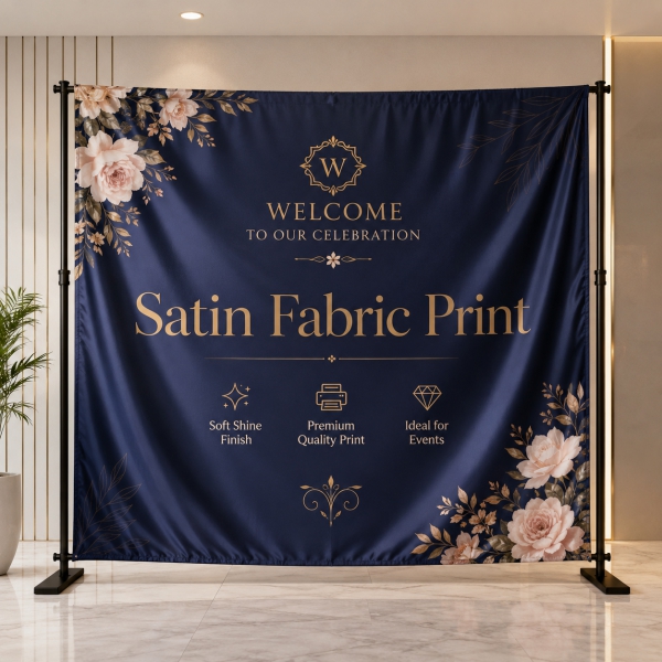 Satin Fabric Banner