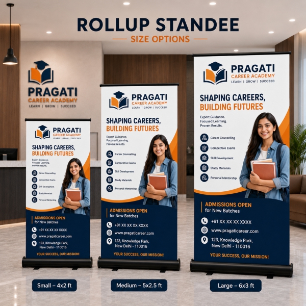 Premium Rollup Standee Size
