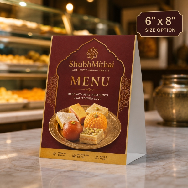 Tent Card Menu 4