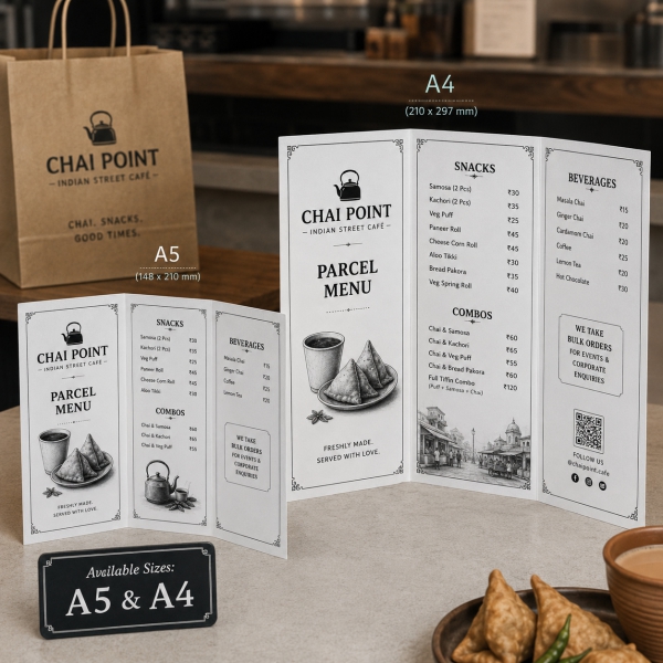 Parcel Menu (B/W) 5