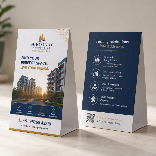 Table Tent Card Printing