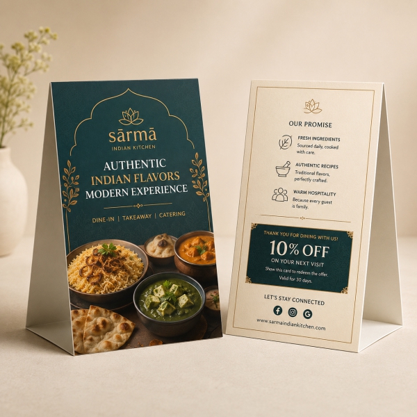 Premium Tent Card Printing