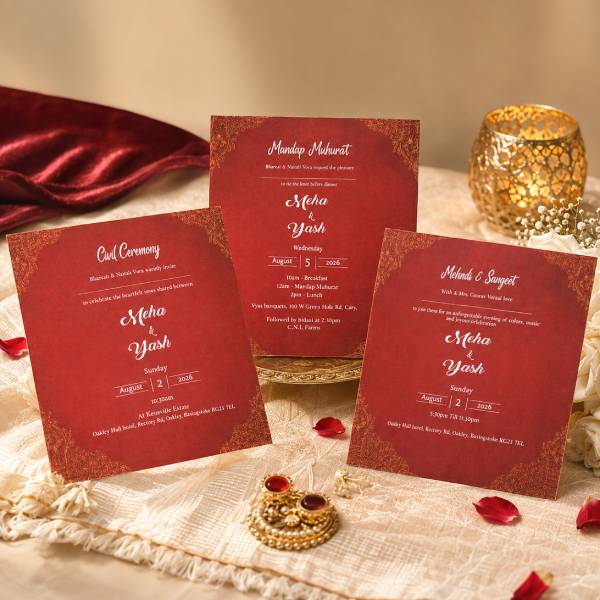 Royal Couple Wedding Card 3