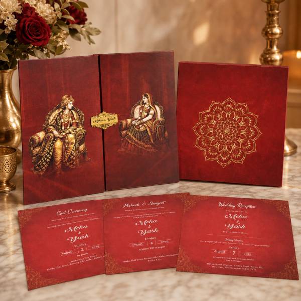 Royal Couple Wedding Card 4