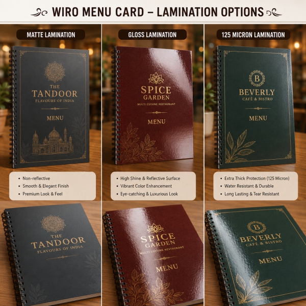 Wiro Menu Card 3