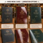 Wiro Menu Card 3