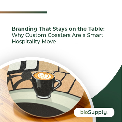 Custom Coasters Hospitality Branding Banner