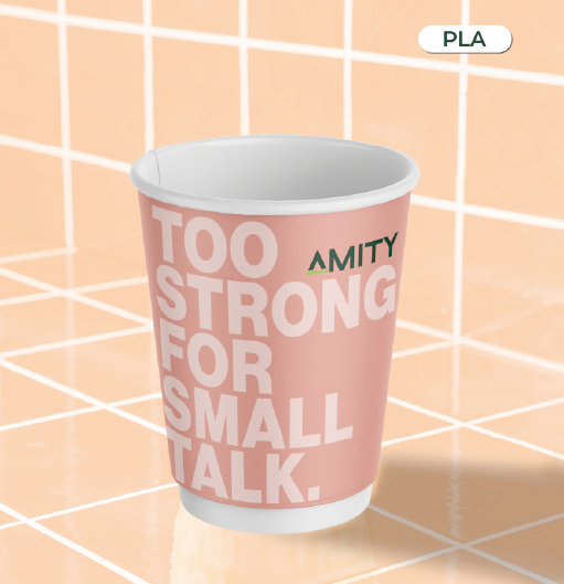 Sustainable café with eco-friendly cups