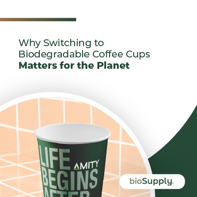 Biodegradable Coffee Cups Banner