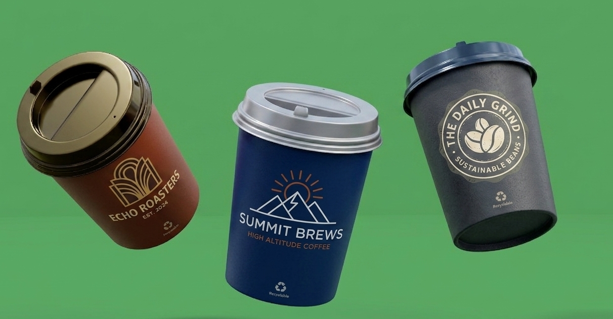 Disposable coffee cups sustainable packaging options