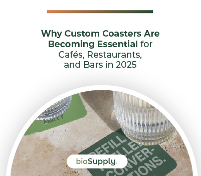 Custom Coasters for Hospitality Banner