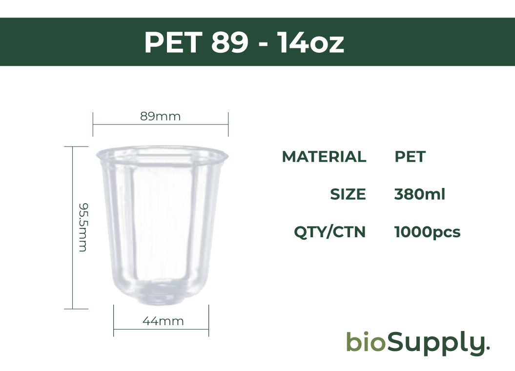 U-Shape PET Cold Cups – Tall 3