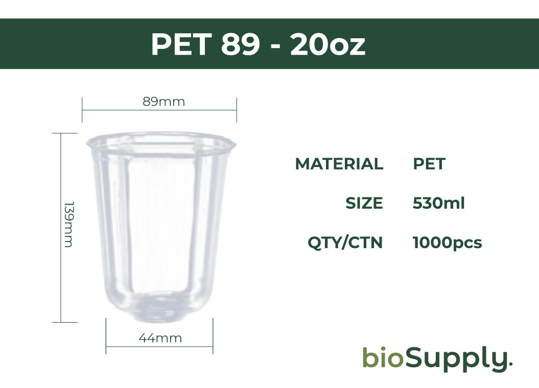 U-Shape PET Cold Cups – Tall 5