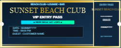 Tickets for bar